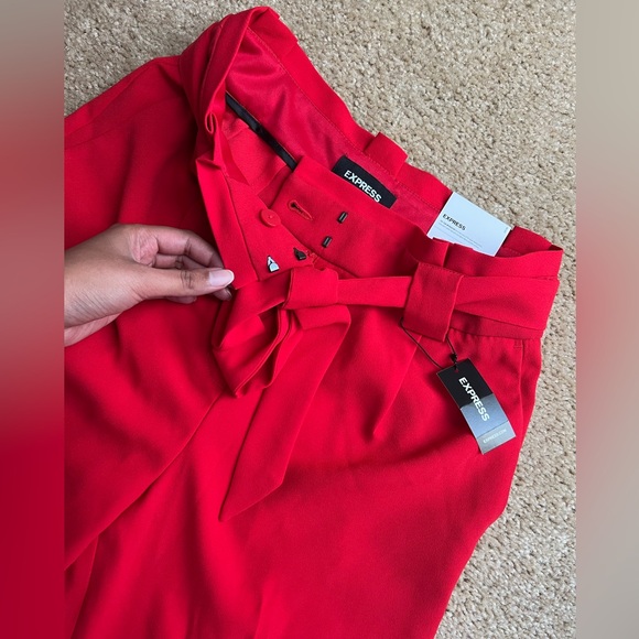 Express ankle high-rise paperbag dress pant, size 2R, new, tags attached - Picture 7 of 8